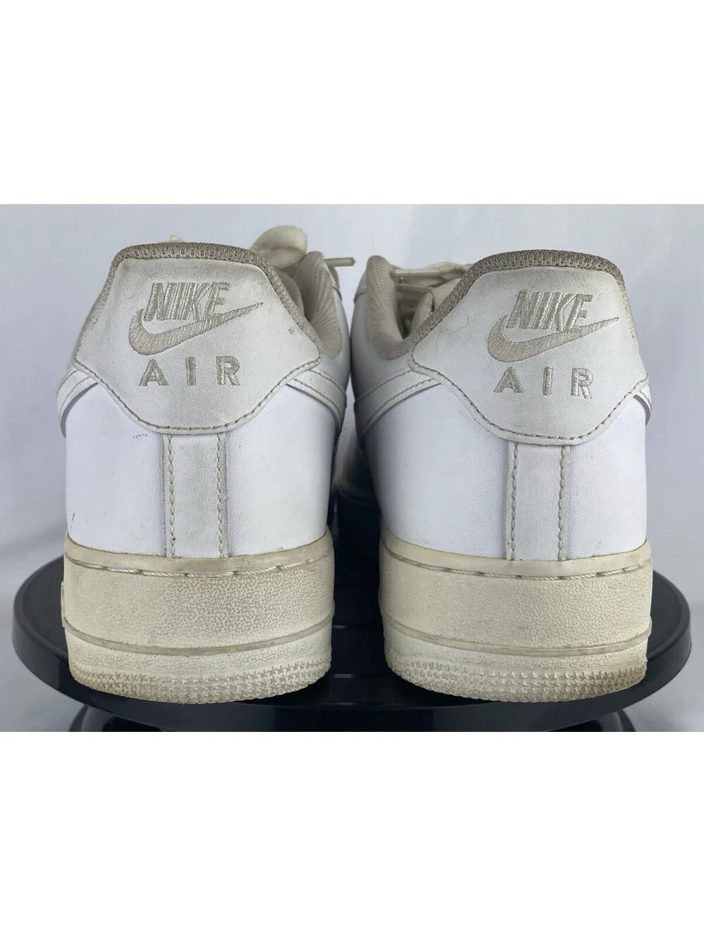 Men’s Size 12 Nike Air Force 1 Low '07 Triple White Leather Sneakers 315122-111